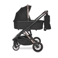 Carrozzina combinata ARIA 2in1 con cesta per neonato BLACK
